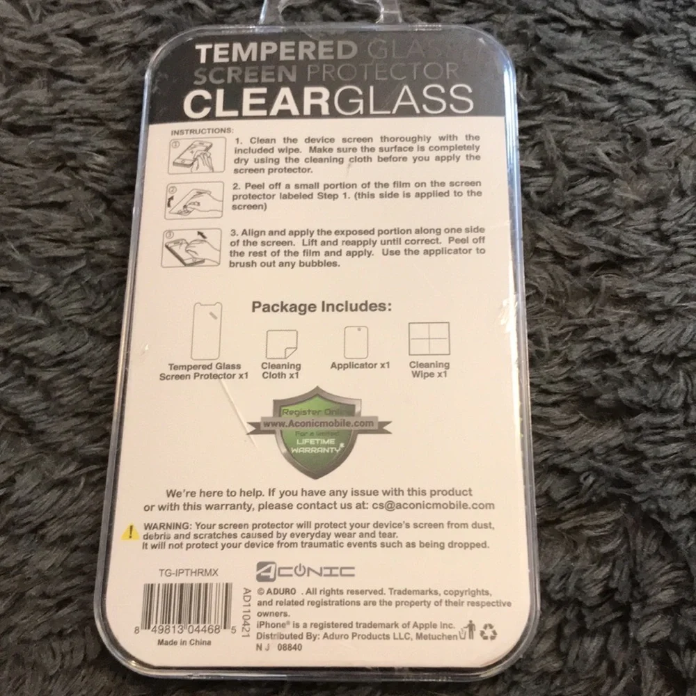 Aconic iPhone 12 & 13 Pro Max tempered glass screen protector